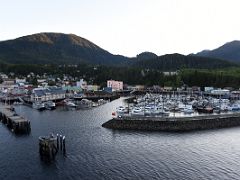 01C Part Of Ketchikan Alaska Port Area On A Clear Morning With Creek St At Sunrise From Cruise Ship